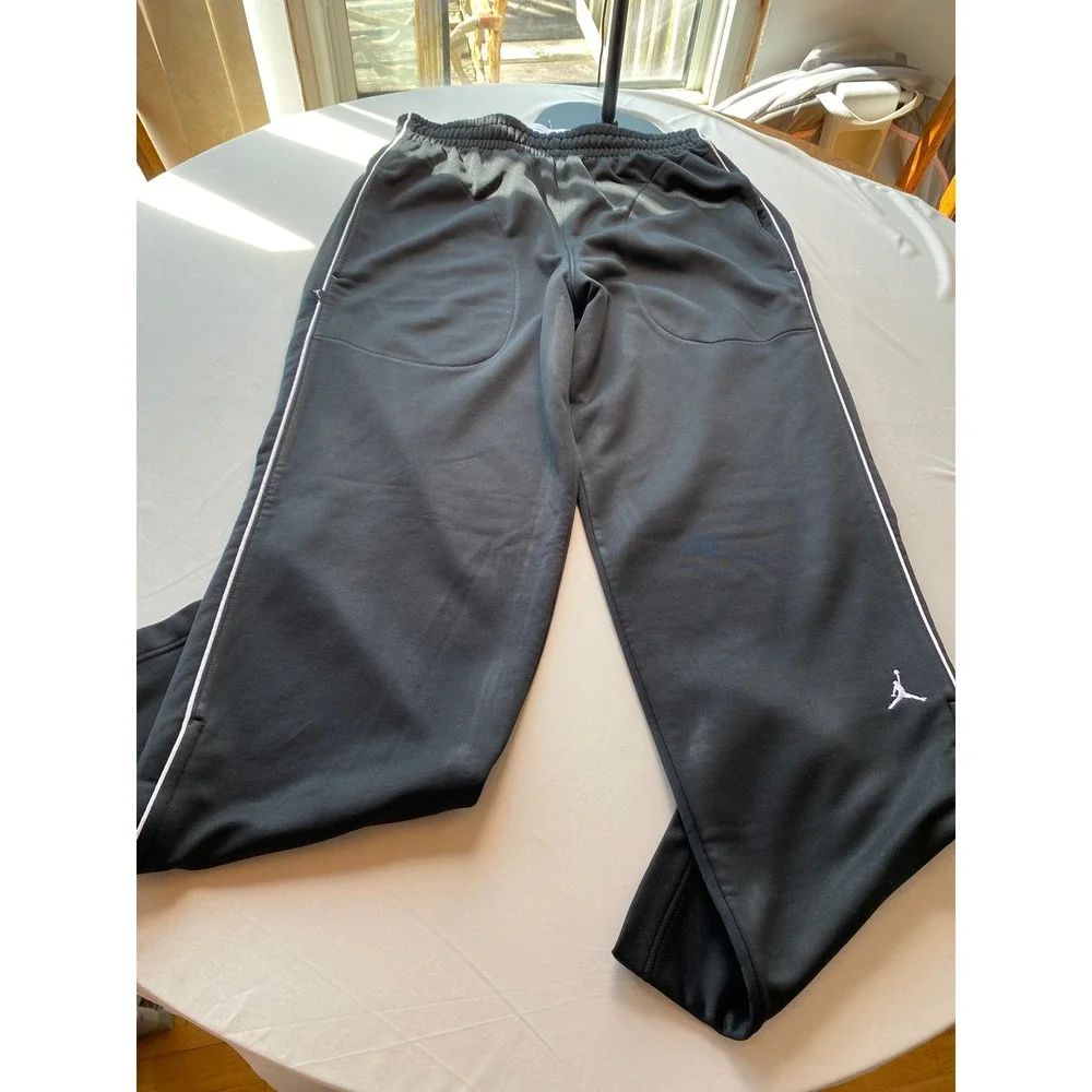 Jordan Brand Mens XL Black White Piping Track Pants 20th Anniversary Jumpman